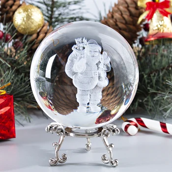H&D 3D Laser Engraved Santa Claus 80mm Crystal Ball Miniature Model Crystal Craft Sphere Ornament Fengshui Home Decor Xmas Gift
H&D 3D Laser Engraved Santa Claus 80mm Crystal Ball Miniature Model Crystal Craft Sphere Ornament Fengshui Home Decor Xmas Gift