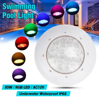 85W RGB Led Swimming Pool Light IP68 Waterproof AC12V Outdoor RGB UnderWater Light Pond Led Spotlight with Remote Control
85W RGB Led Swimming Pool Light IP68 Waterproof AC12V Outdoor RGB UnderWater Light Pond Led Spotlight with Remote Control