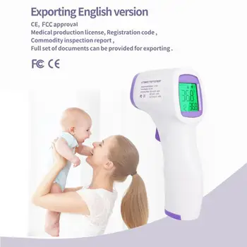 Non-contact Infrared Thermometer With LCD Display Backlight Infrared Thermometer Termometro A Laser Termometro Infrarojo Digital
Non-contact Infrared Thermometer With LCD Display Backlight Infrared Thermometer Termometro A Laser Termometro Infrarojo Digital