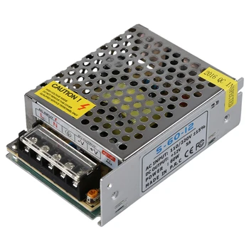 60W Driver Power supply LED Transformer DC 12V 5A by Band Light Lamp switching power supply AC to DC source power Adapter
60W Driver Power supply LED Transformer DC 12V 5A by Band Light Lamp switching power supply AC to DC source power Adapter