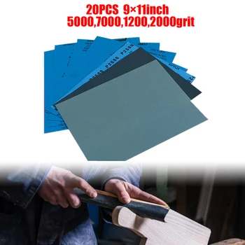 20pcs 9 X11" Wet/Dry Car Sandpaper Sheets 5000/7000/1200/2000 Grit Abrasive Paper Auto Accessories
20pcs 9 X11" Wet/Dry Car Sandpaper Sheets 5000/7000/1200/2000 Grit Abrasive Paper Auto Accessories