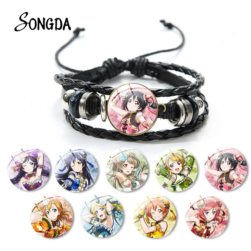 Японские Аниме Мультфильмы LoveLive! Кожаный Браслет художественное фото косплей