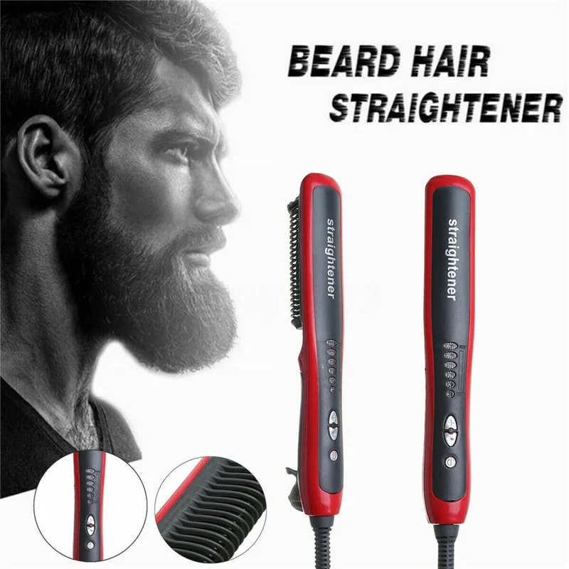 Multifunctional Hair Comb Men Quick Beard Brush Straightener Curler Dual-Use Comb 6 Files Heated Ceramic Beauty Hair Styler Tool
Multifunctional Hair Comb Men Quick Beard Brush Straightener Curler Dual-Use Comb 6 Files Heated Ceramic Beauty Hair Styler Tool