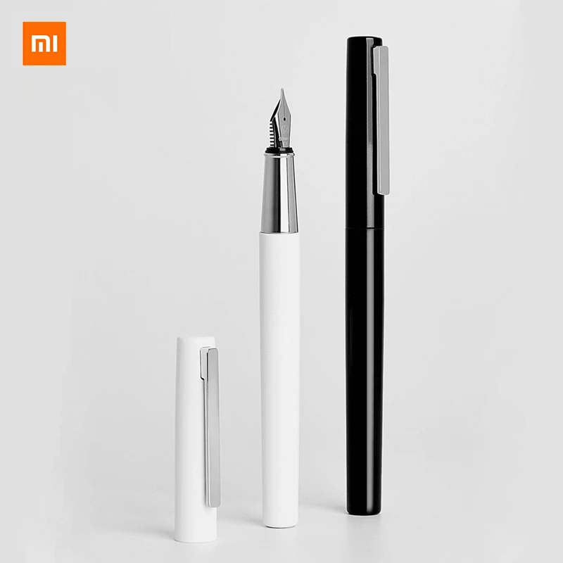 Фото Черно-белая перьевая ручка Xiaomi kaco BRIO с сумкой для чернил футляр хранения корпус