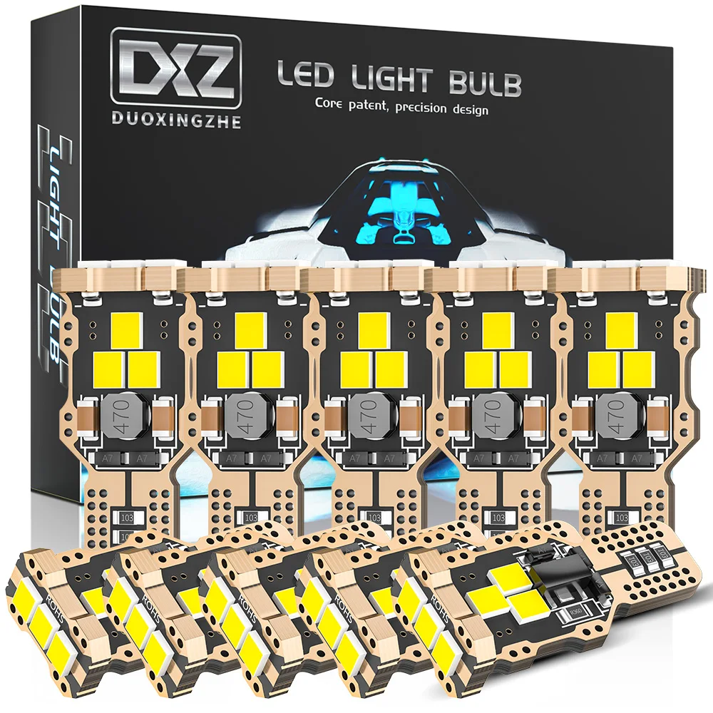 DXZ 10pcs T15 W16W LED Bulb 2835 9-SMD 6000K Canbus T16 921 912 Car Reverse Lights Error Free Backup Auto Signal Lamp White 12V
DXZ 10pcs T15 W16W LED Bulb 2835 9-SMD 6000K Canbus T16 921 912 Car Reverse Lights Error Free Backup Auto Signal Lamp White 12V