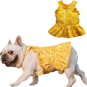 Yellow Leaves Dog Dress Party French Bulldog Ring Collar Chihuahua Dog Dresses For Medium Large Dogs Cotton Girl Pets Clothing 5
Yellow Leaves Dog Dress Party French Bulldog Ring Collar Chihuahua Dog Dresses For Medium Large Dogs Cotton Girl Pets Clothing 5