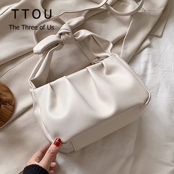 2020 Summer New Style Women Solid Color Tote HandBag Lady Pleated Leather Shoulder Messenger Bag Cloud Bow Small Crossbody Bags
2020 Summer New Style Women Solid Color Tote HandBag Lady Pleated Leather Shoulder Messenger Bag Cloud Bow Small Crossbody Bags