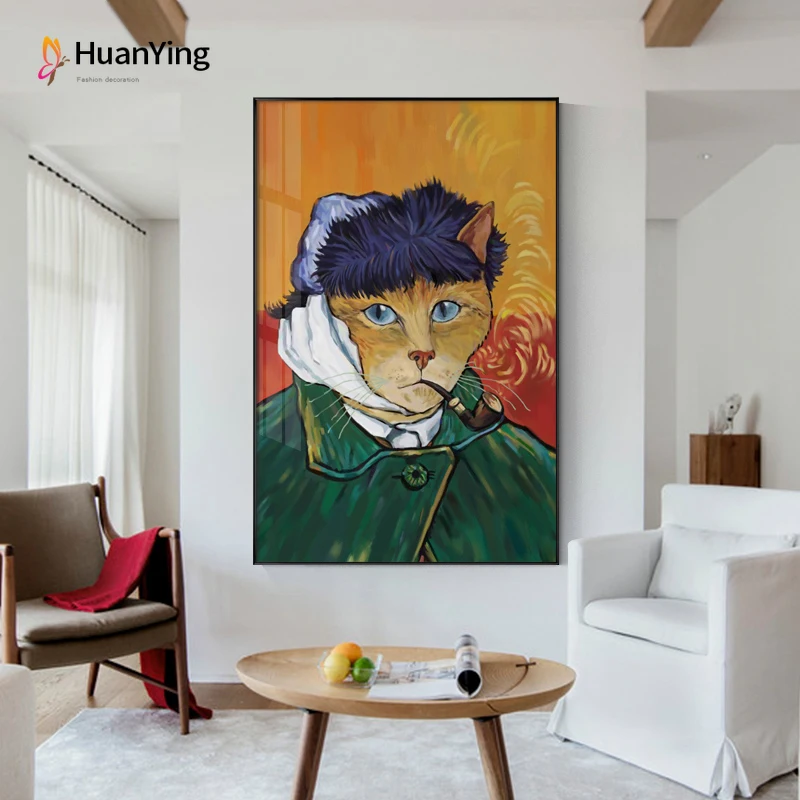 Abstract Canvas Painting Famous Van Gogh and Cat Poster and Print Wall Creative Pictures for Living Room Nodic Home Decoration
Abstract Canvas Painting Famous Van Gogh and Cat Poster and Print Wall Creative Pictures for Living Room Nodic Home Decoration