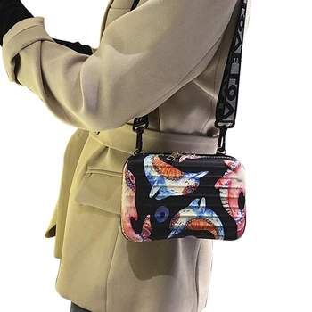 Ladies Shoulder Bag Creative Animal Print Suitcase Wide Shoulder Strap Shopping Vacation Travel Mini Crossbody Messenger Bag
Ladies Shoulder Bag Creative Animal Print Suitcase Wide Shoulder Strap Shopping Vacation Travel Mini Crossbody Messenger Bag