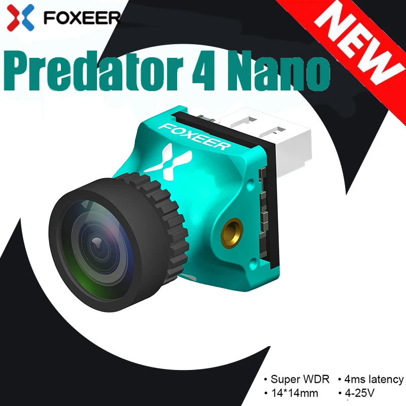 Foxeer Predator V4 Nano Camera Super WDR OSD 4ms Latency PAL/NTSC switchable Camera For FPV
Foxeer Predator V4 Nano Camera Super WDR OSD 4ms Latency PAL/NTSC switchable Camera For FPV