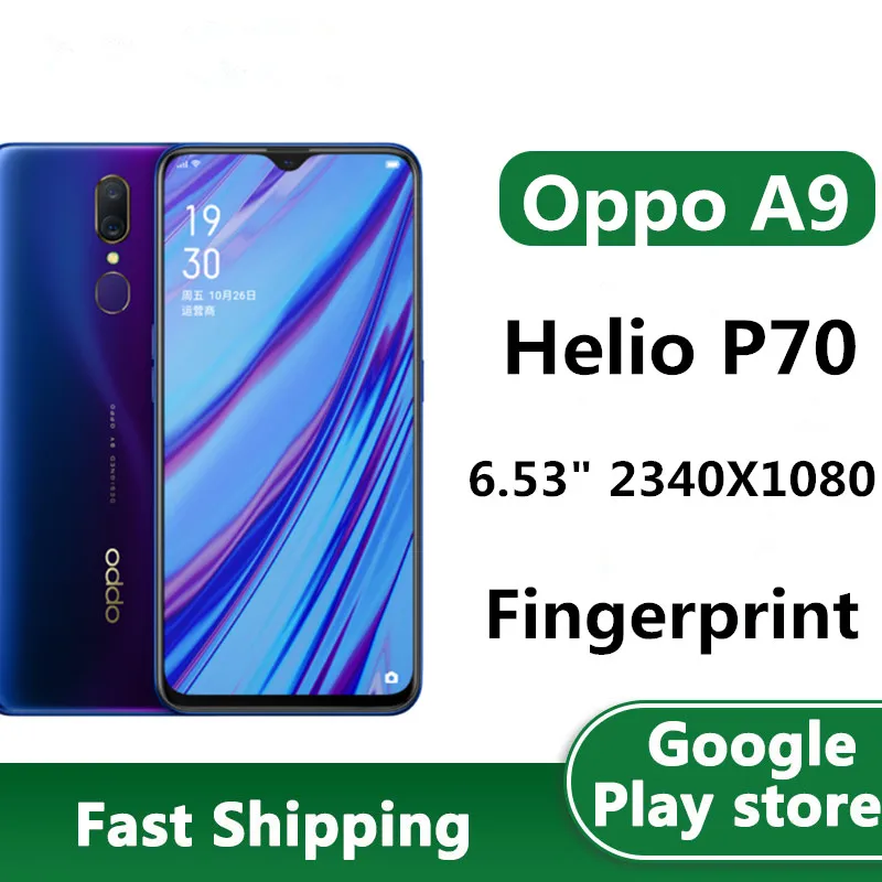 Смартфон Oppo A9 4G LTE восемь ядер Android 99% экран 9 0 дюйма 4 Гб + 6 53 ГБ | Мобильные телефоны