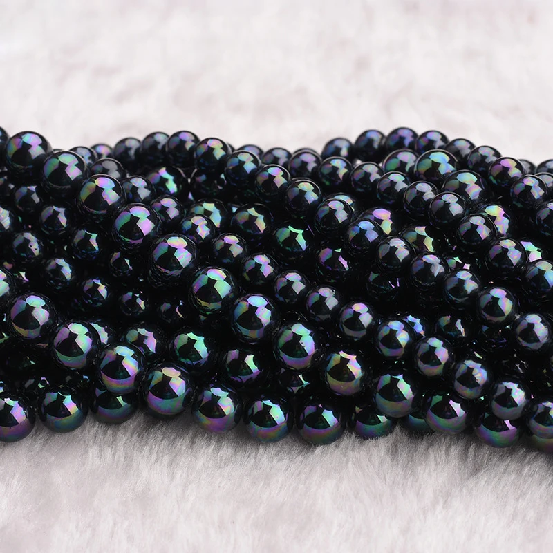 New Multicolored Black Straight Hole Imitation Beads Plated Synthetic Pearls DIY Handmade Beaded Jewelry Accessories
New Multicolored Black Straight Hole Imitation Beads Plated Synthetic Pearls DIY Handmade Beaded Jewelry Accessories