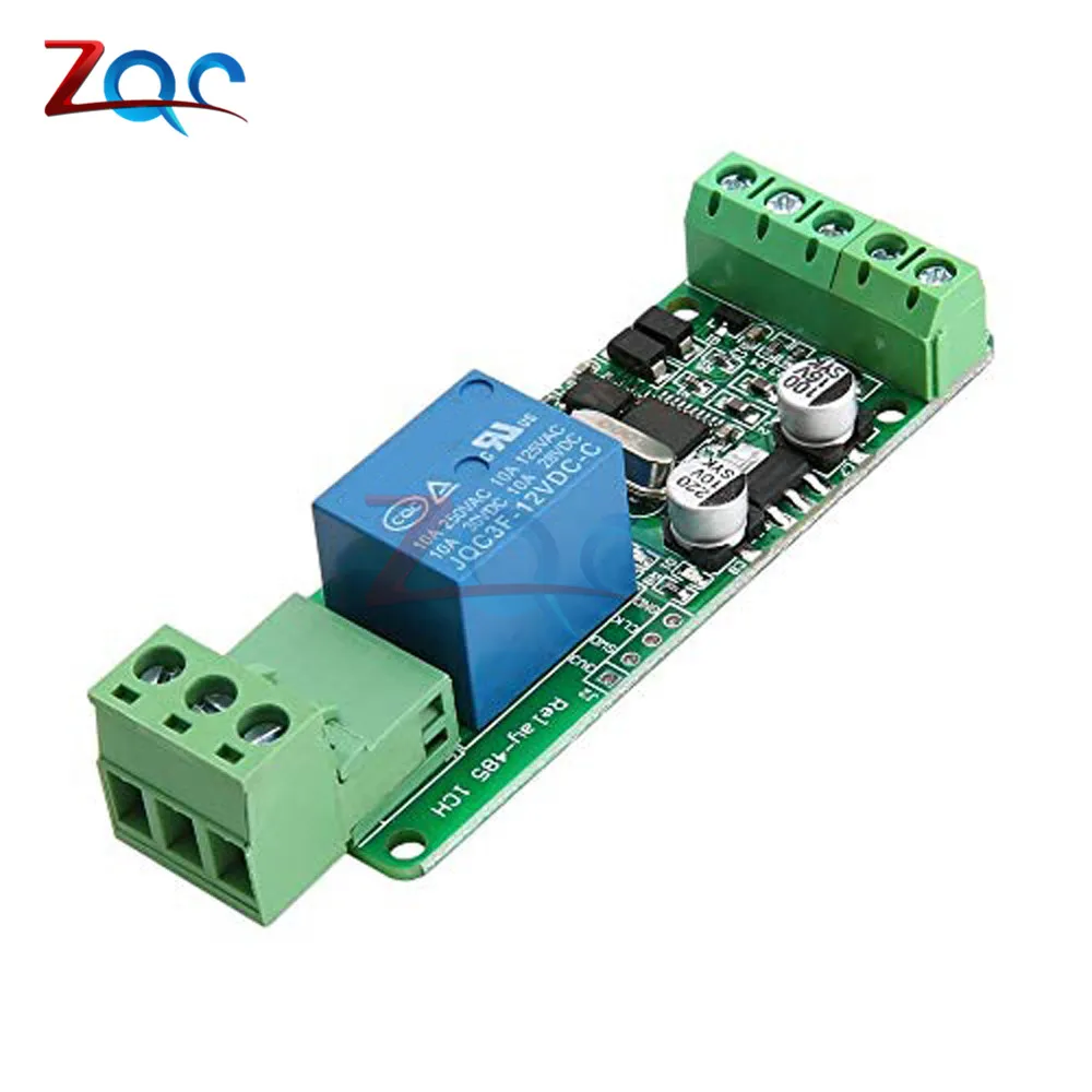 Modbus Rtu 1 канал 12 В релейный модуль переключатель входа/выхода RS485 / TTL интерфейс