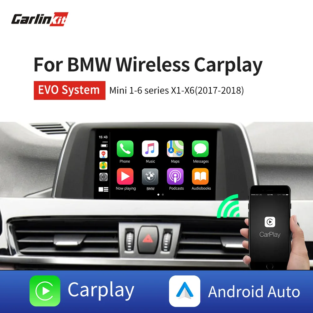Carlinkit Wireless Decoder For BMW EVO System 1/2/3/4/5/6/7 X1/X3/X4/X5/X6 Apple Carplay/Android Auto 17-19 Multimedia Smart Box
Carlinkit Wireless Decoder For BMW EVO System 1/2/3/4/5/6/7 X1/X3/X4/X5/X6 Apple Carplay/Android Auto 17-19 Multimedia Smart Box