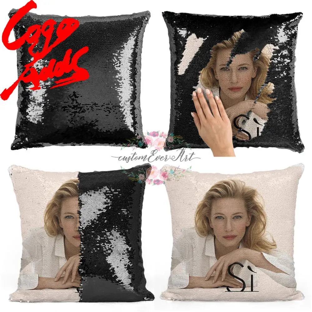 Cate Blanchett sequin pillow | sequin Pillowcase | Two color pillow | gift for her | gift for him | pillow | magic pillow
Cate Blanchett sequin pillow | sequin Pillowcase | Two color pillow | gift for her | gift for him | pillow | magic pillow