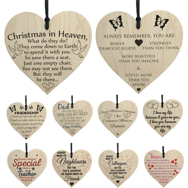 1pcs Xmas Wood Craft Wooden Heart Shape Hanging Tag Pendant Embellishment Christmas Wedding Party Home Decoration Supplies 62527 
1pcs Xmas Wood Craft Wooden Heart Shape Hanging Tag Pendant Embellishment Christmas Wedding Party Home Decoration Supplies 62527