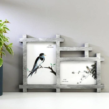 Photo frame plastic for 2 photos 10x15 cm "Straight lines" silver 32.5x22.5x2 cm 5074891 
Photo frame plastic for 2 photos 10x15 cm "Straight lines" silver 32.5x22.5x2 cm 5074891
