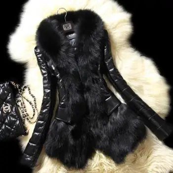 Jacket Women PU Leather Coat Casual Long Sleeve Faux Fox Fur Collar Winter Jacket Coat Women
Jacket Women PU Leather Coat Casual Long Sleeve Faux Fox Fur Collar Winter Jacket Coat Women