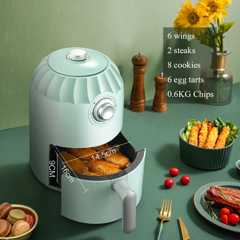2020 New Air Fryer Without Oil 2L Electric Fryer 800W Multifunction Convection Oven for Kitchen with Temperature Controller
2020 New Air Fryer Without Oil 2L Electric Fryer 800W Multifunction Convection Oven for Kitchen with Temperature Controller