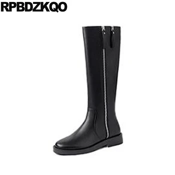 tall chunky women black fur shoes long trend knee high side zip boots riding equestrian round toe fall genuine leather quality
tall chunky women black fur shoes long trend knee high side zip boots riding equestrian round toe fall genuine leather quality