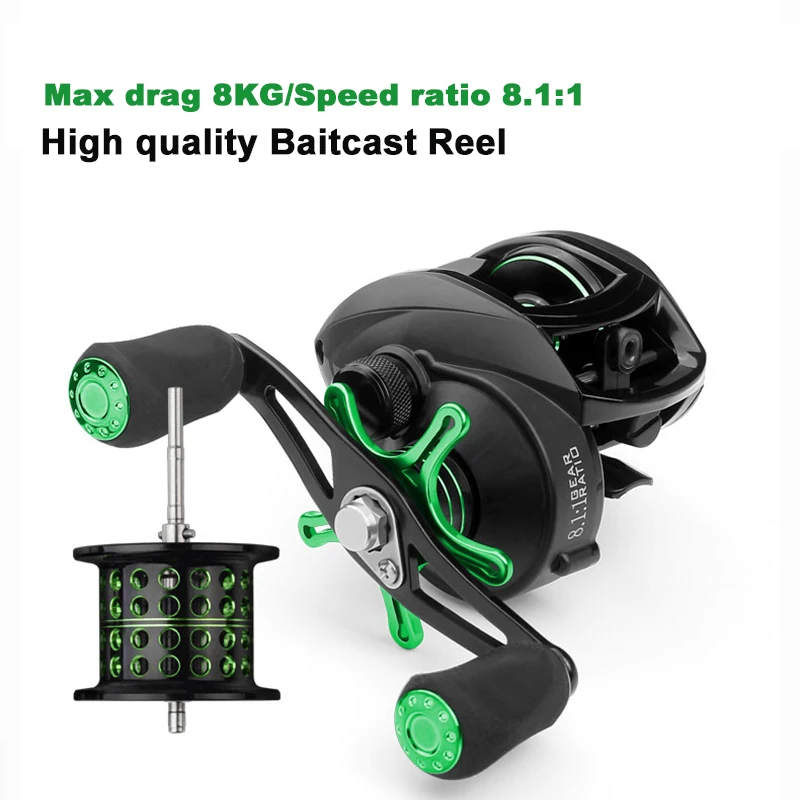High-quality Baitcasting Reel 8.1:1 Max Drag 8kg Two Types of Left and Right Hand Fishing Reels for Seawater and Fresh Water
High-quality Baitcasting Reel 8.1:1 Max Drag 8kg Two Types of Left and Right Hand Fishing Reels for Seawater and Fresh Water