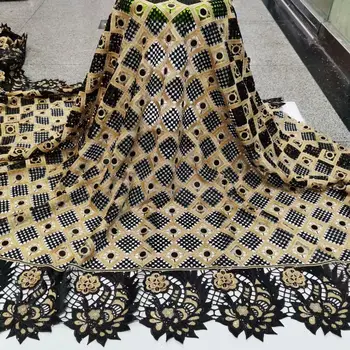 Newest African Guipure Cord Lace Fabric High Quality French Water Soluble Cord Lace Fabric With Stones For Nigerian Dress XM1011
Newest African Guipure Cord Lace Fabric High Quality French Water Soluble Cord Lace Fabric With Stones For Nigerian Dress XM1011