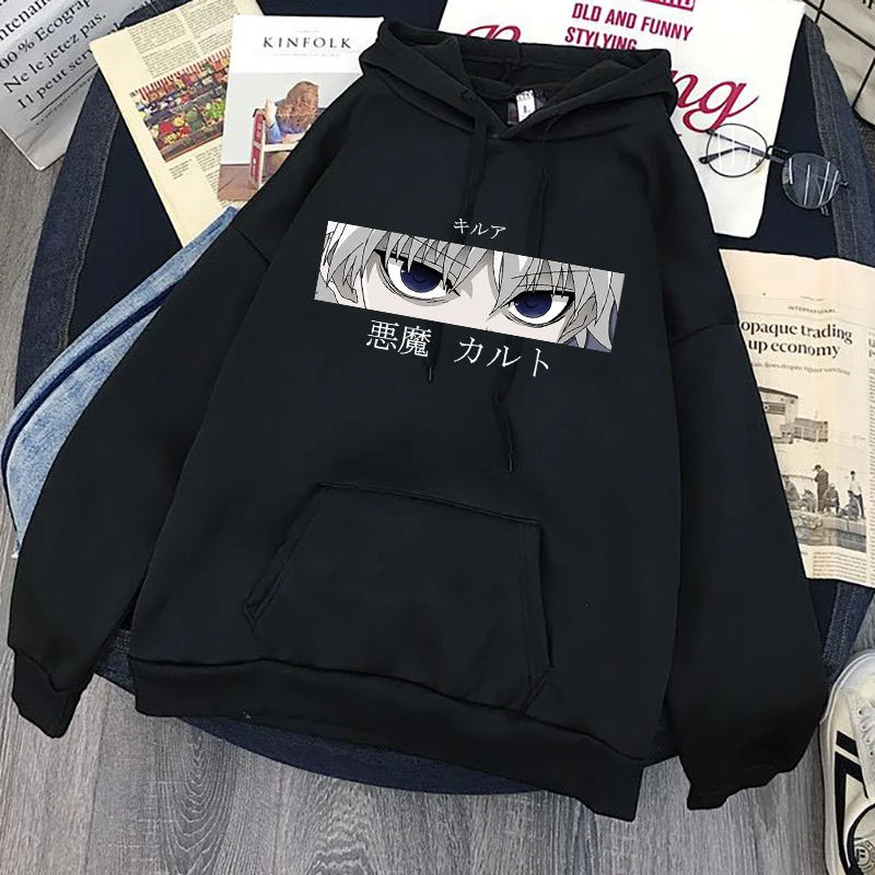 

Hunter X Hunter Hoodie Woman/Man Funny Cartoon Winter Hooded Aesthetic Japanese Anime Hoodies Harajuku Sweatshirt Unisex