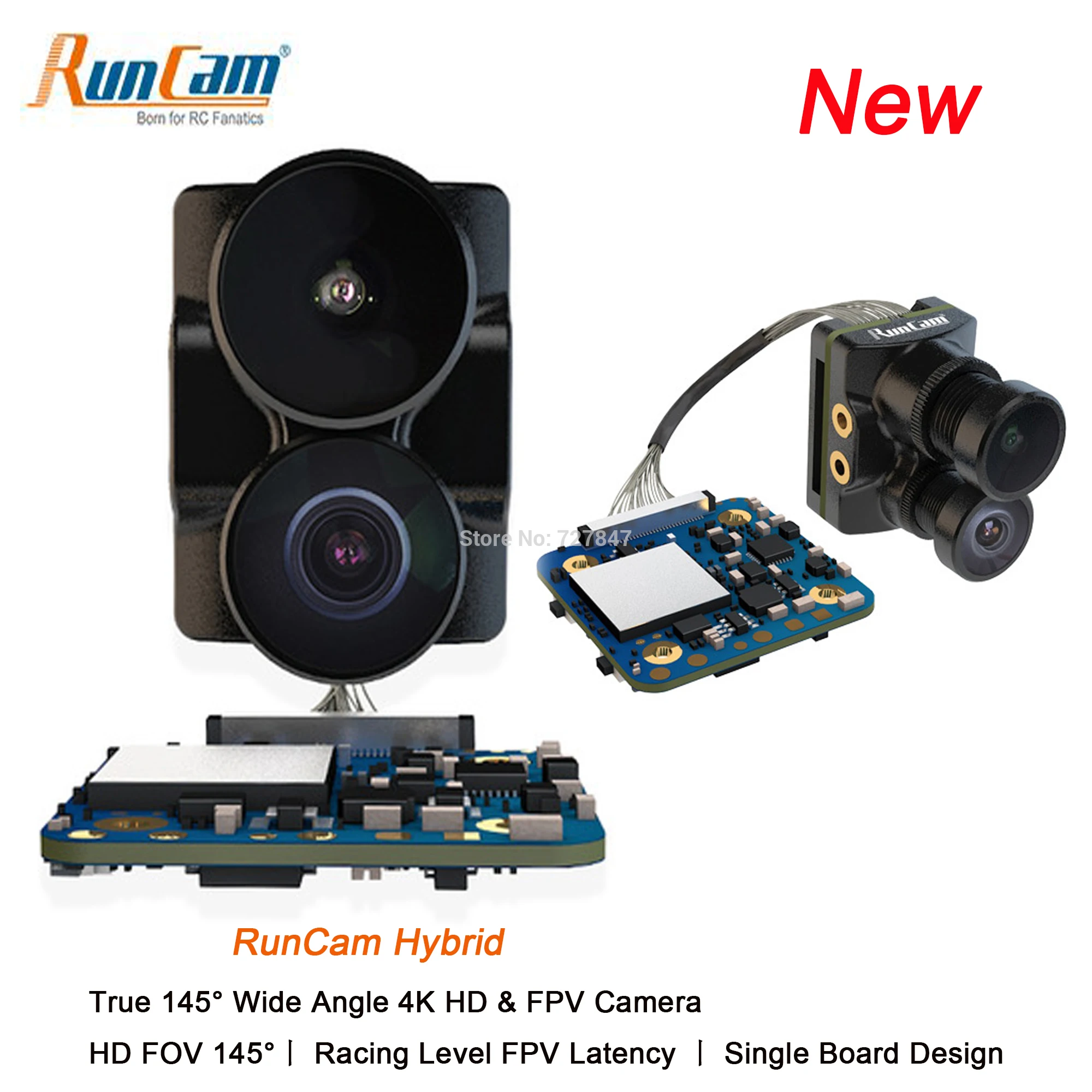 RunCam Hybrid Dual Lens Wide Angle 4K HD Mini FPV Camera HD SONY 8MP Sensor For FPV Racing Drone
RunCam Hybrid Dual Lens Wide Angle 4K HD Mini FPV Camera HD SONY 8MP Sensor For FPV Racing Drone