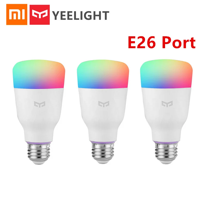 

[ English Version ]Mijia Yeelight Smart LED Bulb Colorful 800 Lumens 10W E26 Lemon Smart Lamp For Mi Home App White/RGB Option