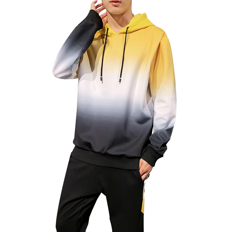 AmberHeard Men's Sport Suit Spring Autumn Hooded Sweatshirts+Pants Sweat Suit Gradient Two Piece Set Tracksuit For Men Clothing
AmberHeard Men's Sport Suit Spring Autumn Hooded Sweatshirts+Pants Sweat Suit Gradient Two Piece Set Tracksuit For Men Clothing
