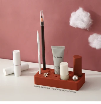 Creative Silicone Lipstick Storage Rack Cosmetics Storage Box Multi-grid Innovative Display Stand Makeup Holder Home Organizer
Creative Silicone Lipstick Storage Rack Cosmetics Storage Box Multi-grid Innovative Display Stand Makeup Holder Home Organizer