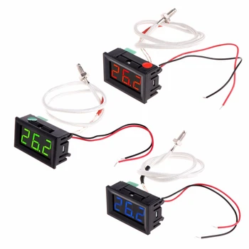 XH-B310 Digital Tube LED Display Thermometer 12V Temperature Meter K-type M6 Thread Thermocouple Tester -30~800C Thermograph
XH-B310 Digital Tube LED Display Thermometer 12V Temperature Meter K-type M6 Thread Thermocouple Tester -30~800C Thermograph