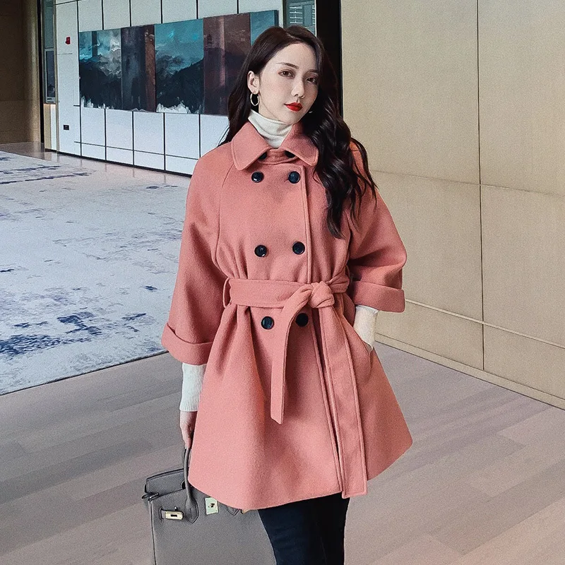 Autumn Winter Turndown Collar Coats Women Woolen Coat Autumn Women's Jackets Elegant Female Warm Coat
Autumn Winter Turndown Collar Coats Women Woolen Coat Autumn Women's Jackets Elegant Female Warm Coat