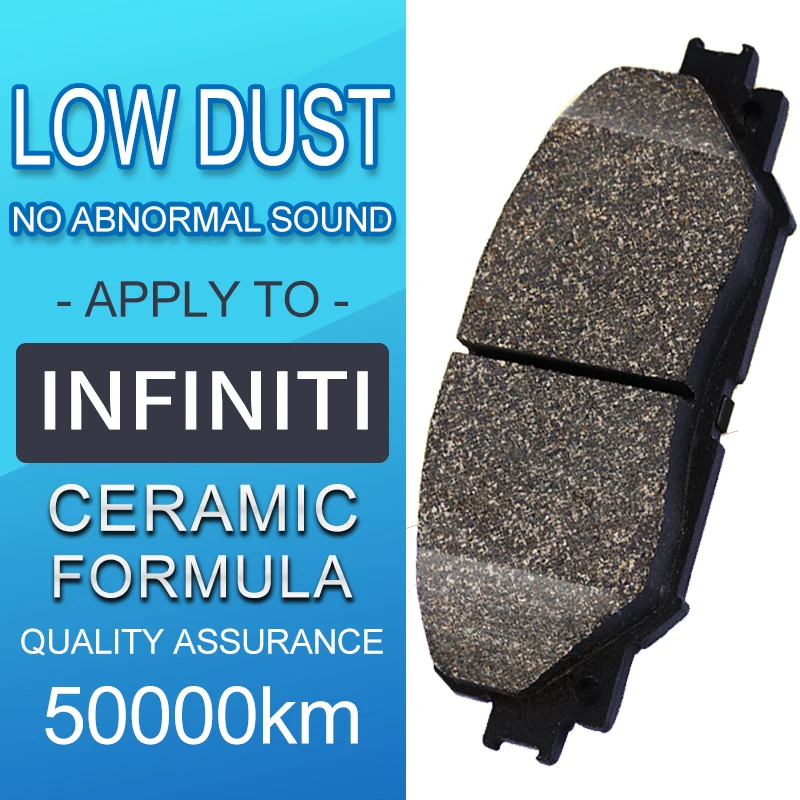 4 piece/set car Front and rear Ceramics Brake Pads for Infiniti G Series (V35)(2004-2006)3.5L Brake Shoes 
4 piece/set car Front and rear Ceramics Brake Pads for Infiniti G Series (V35)(2004-2006)3.5L Brake Shoes