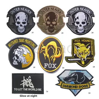 Metal Gear Solid MGS 5 Diamond Dogs Army Special Force Group Ghost Embroidered Patch Stripes sticker for clothing military patch
Metal Gear Solid MGS 5 Diamond Dogs Army Special Force Group Ghost Embroidered Patch Stripes sticker for clothing military patch
