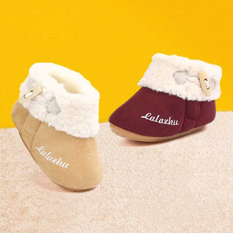 2019 Baby Shoe Winter Baby Girl Boots Newborn Fashion Flanging Warm Fur Babyborn Boots Non-slip Suede Flannel Booties For Winter
2019 Baby Shoe Winter Baby Girl Boots Newborn Fashion Flanging Warm Fur Babyborn Boots Non-slip Suede Flannel Booties For Winter