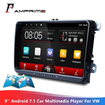 AMPrime Android 7.1 Quad-core Multimedia Player 9'' Car Radio Audio Bluetooth GPS WIFI FM Radio Android/IOS Mirror Link for VW
AMPrime Android 7.1 Quad-core Multimedia Player 9'' Car Radio Audio Bluetooth GPS WIFI FM Radio Android/IOS Mirror Link for VW