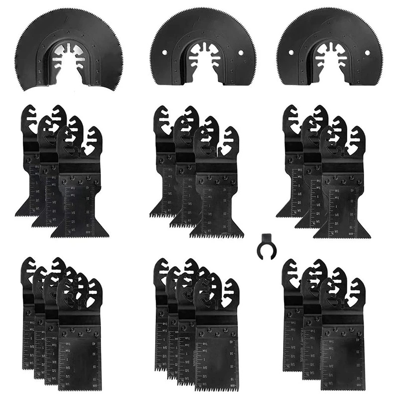 23Pcs Metal Wood Oscillating Saw Blades Set for Quick Release Multitool Blades for Dewalt,Craftsman,Ridgid,Rockwell
23Pcs Metal Wood Oscillating Saw Blades Set for Quick Release Multitool Blades for Dewalt,Craftsman,Ridgid,Rockwell