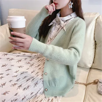 Korean Fashion Bat Sleeve Sweater For Women Single-breasted V-Neck Long Sleeve Thick Warm Winter Wool Knit Female Cardigan Coat
Korean Fashion Bat Sleeve Sweater For Women Single-breasted V-Neck Long Sleeve Thick Warm Winter Wool Knit Female Cardigan Coat