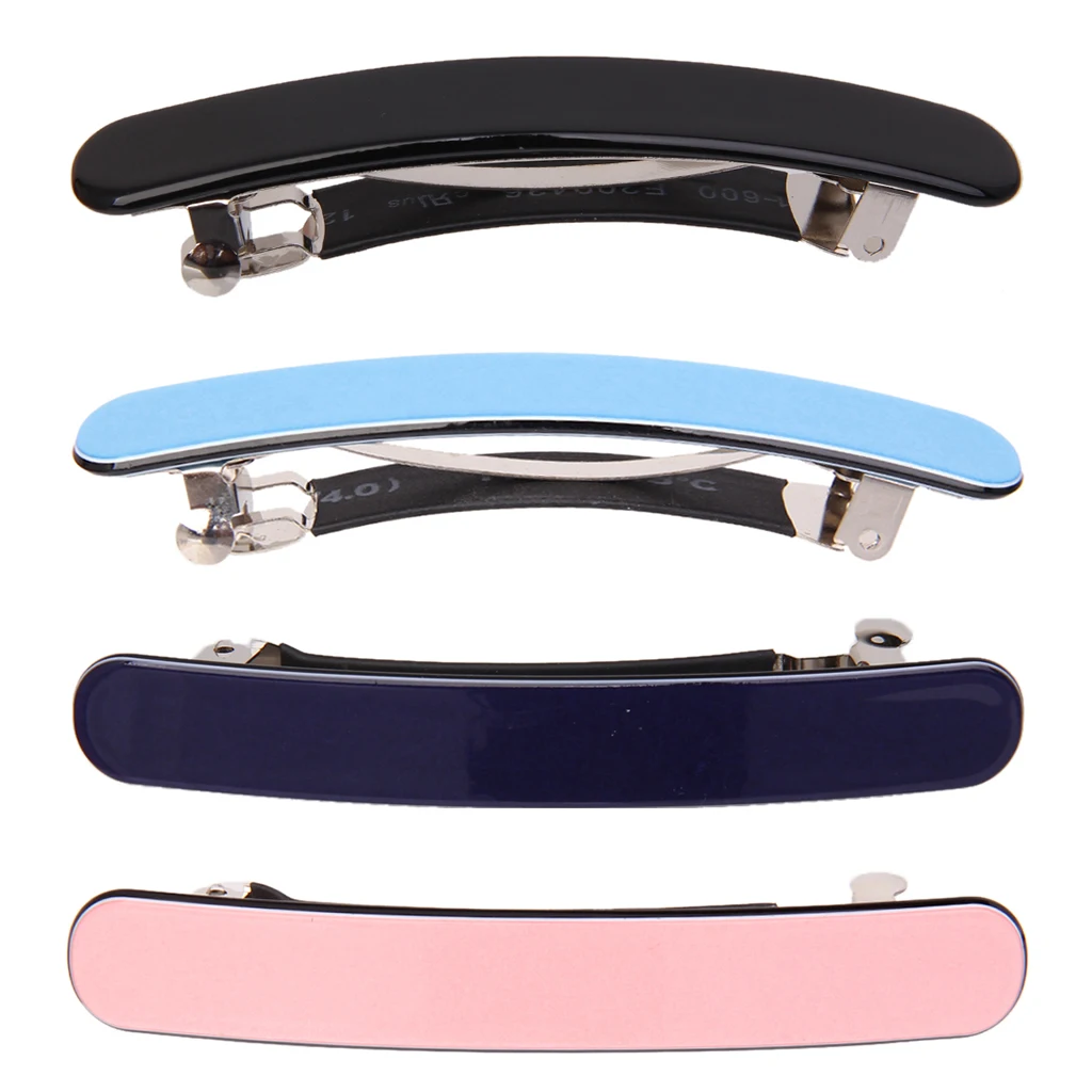 4Pcs Women Barrette Clip Hair Clasp Ponytail Holder Banana Hair Clip 4Pcs Women Barrette Clip Hair Clasp Ponytail Holder Banana Hair Clip