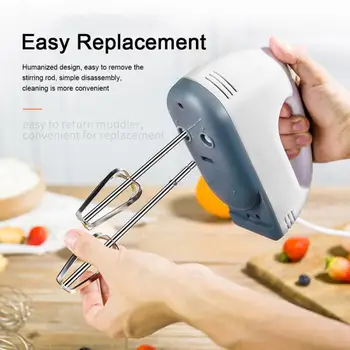 New Hand-held Electric Eggbeater Fast 7-speed Speed Regulation Stirring Foaming Machine Home Baking Tools Kitchen Accessories
New Hand-held Electric Eggbeater Fast 7-speed Speed Regulation Stirring Foaming Machine Home Baking Tools Kitchen Accessories