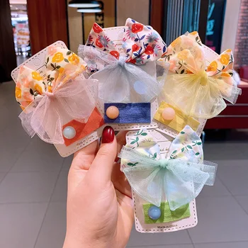 Japanese Korean Cotton Lace Floral Print Mesh Splicing Hairpin Children's Fluorescent Bb Clip Set Girls New Hair Accessories
Japanese Korean Cotton Lace Floral Print Mesh Splicing Hairpin Children's Fluorescent Bb Clip Set Girls New Hair Accessories