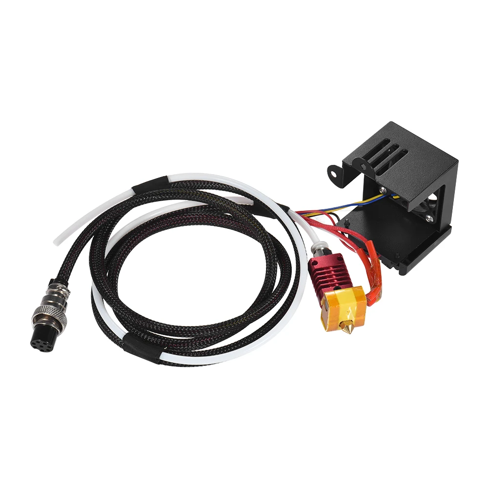 1pc Extruder Kits wth 0.4mm Output Nozzle Double Fans Fan Cover Air Connections for CR-10 3D Printer
1pc Extruder Kits wth 0.4mm Output Nozzle Double Fans Fan Cover Air Connections for CR-10 3D Printer