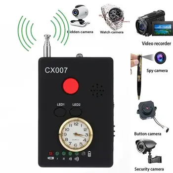 CX007 Full Range Anti-Spy Bug Wireless Camera Cell Phone GPS RF Signal Detector Finder Anti Candid Camera Detector
CX007 Full Range Anti-Spy Bug Wireless Camera Cell Phone GPS RF Signal Detector Finder Anti Candid Camera Detector