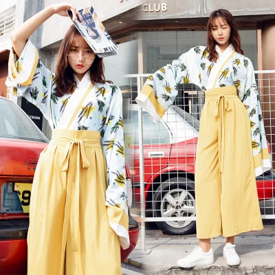 New Famale Spring Japan Kimono Oriental Fashion Japan Clothing Sets Large Long Sleeve Wide Leg Pants Party Photography Costumes
New Famale Spring Japan Kimono Oriental Fashion Japan Clothing Sets Large Long Sleeve Wide Leg Pants Party Photography Costumes