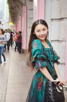 Women Vintage&Retro Spring Court Style LanternSleeve Square Collar Floral Print Lace-Up Cotton Voile Big Pendulum Princess Dress 
Women Vintage&Retro Spring Court Style LanternSleeve Square Collar Floral Print Lace-Up Cotton Voile Big Pendulum Princess Dress