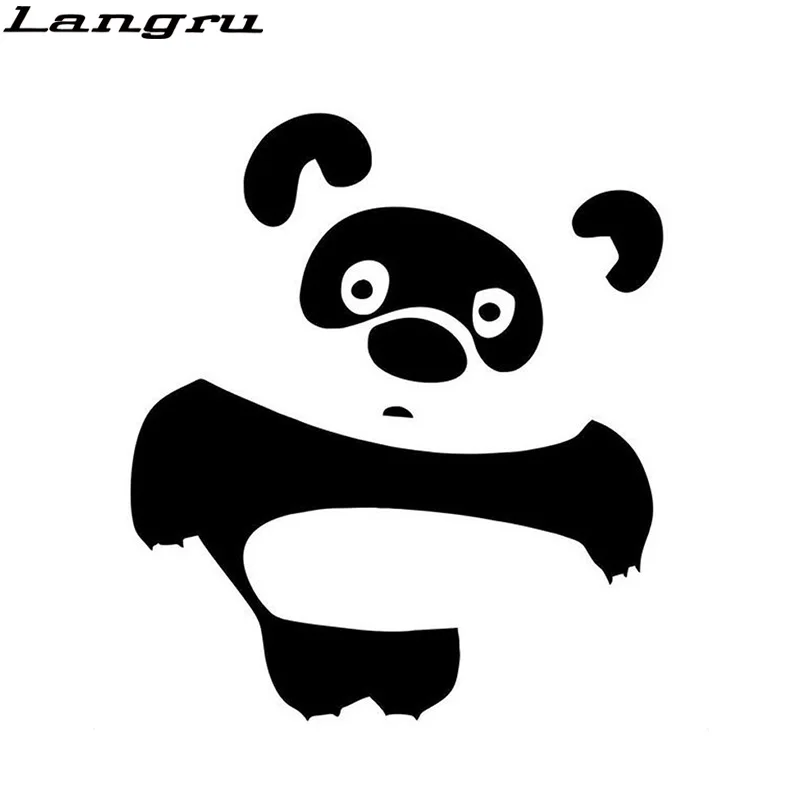 Langru 13 1*15 см панда из мультфильма персонализированные наклейки для автомобиля