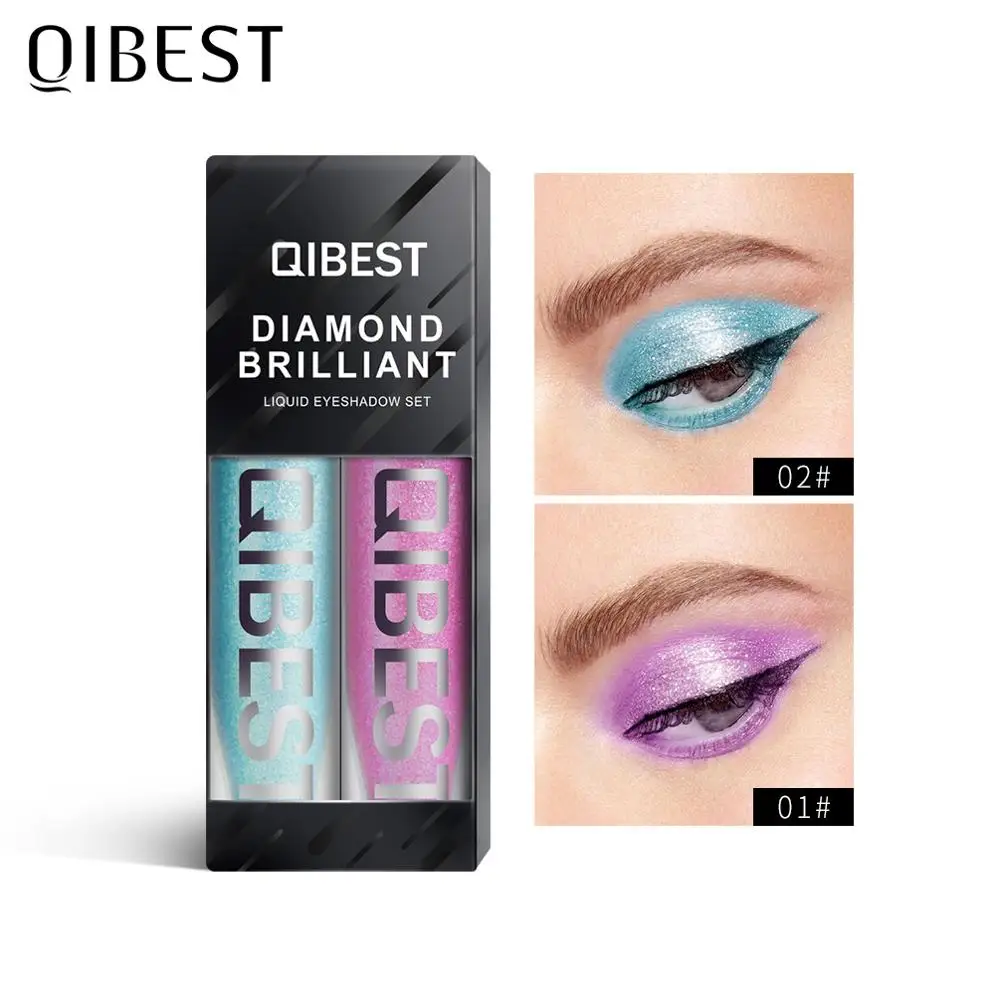 QIBEST Shiny Liquid Eyeshadow Set Two Packs Easy To Wear Eye Shadow Waterproof Lasting Eye Professional Make up For Woman TSLM2
QIBEST Shiny Liquid Eyeshadow Set Two Packs Easy To Wear Eye Shadow Waterproof Lasting Eye Professional Make up For Woman TSLM2