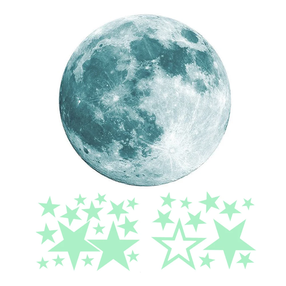 Childrens Movable Moon Star Glowing in the Dark Sticker Night Sky Room Wall Decal Sticker
Childrens Movable Moon Star Glowing in the Dark Sticker Night Sky Room Wall Decal Sticker
