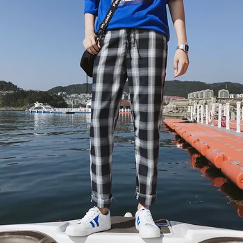LEGIBLE Plaid Pants Men INS 2020 Mens Cotton Streetwear Sweatpants Male Korean Retro Joggers Casual Pants Men 5XL
LEGIBLE Plaid Pants Men INS 2020 Mens Cotton Streetwear Sweatpants Male Korean Retro Joggers Casual Pants Men 5XL